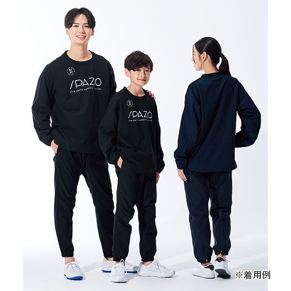 【上下セット】スパッツィオSpazioリブネック長袖ピステピステパンツTP0656-GE1135サッカーフットサルトレーニングウェアメンズ