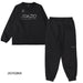【上下セット】スパッツィオSpazioジュニアリブネック長袖ピステラインパンツTP0664BT0297サッカーフットサルトレーニングウェア子供用