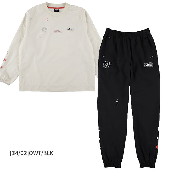 【上下セット】スパッツィオSpazio裏メッシュヴォイドバランスピステジョガーパンツ上下TP0667-BT0301サッカーフットサルトレーニングトップロングパンツメンズ