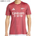 アーセナルARS2025-26プレマッチシャツTS136-JZ6906サッカーレプリカプラクティスシャツレッドアディダスadidas