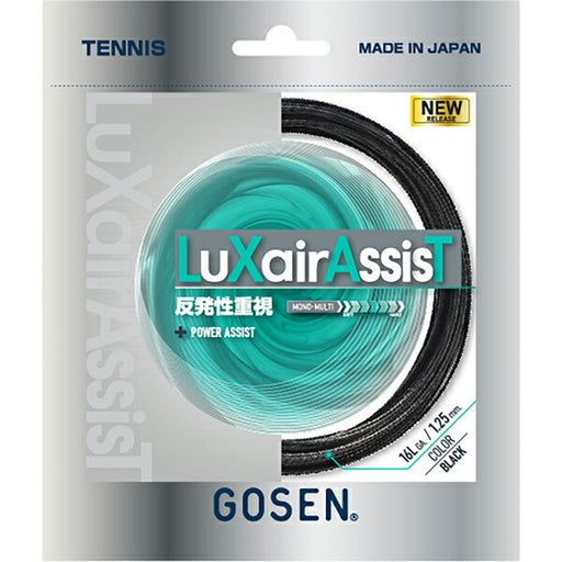 【ネコポス対応可】ゴーセンGOSENテニスガットLuXairAssisT16Lラクシアアシスト硬式テニスTSLXA1
