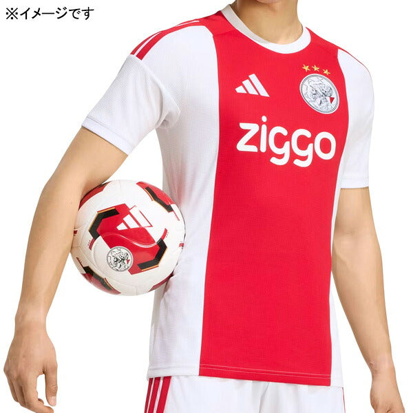 アヤックスAJX2026-27レプリカホームユニフォーム半袖TV032-JZ4694サッカーホワイトレッドアディダスadidas
