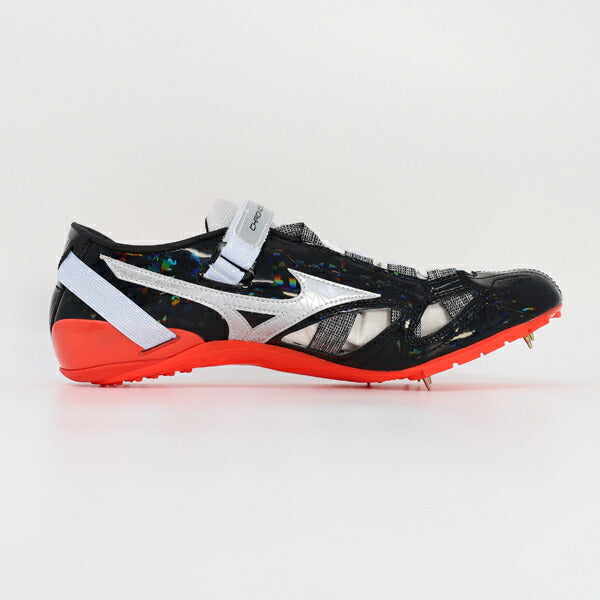 【ショップ限定エントリーでさらに+9倍】ミズノMIZUNO陸上スパイククロノインクスU1GA210040短距離向けオールウェザーシルバーNEWカラー