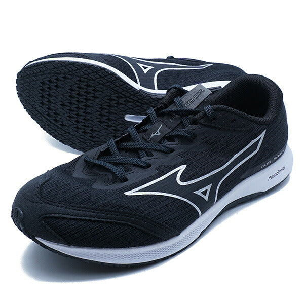デュエルソニック4ワイドミズノmizunoU1GD2571-02ブラック軽量ランニングシューズレーシング