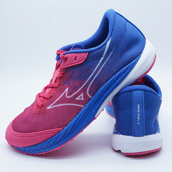 ウェーブデュエル4ミズノmizunoU1GE2550-21ピンクレディースランニングシューズ