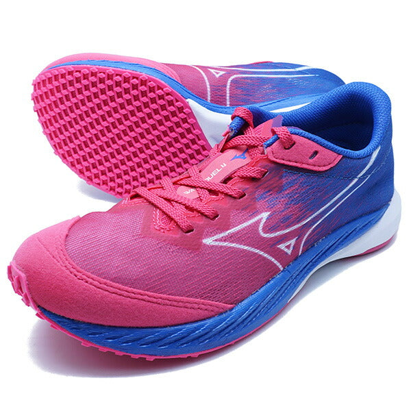 ウェーブデュエル4ミズノmizunoU1GE2550-21ピンクレディースランニングシューズ