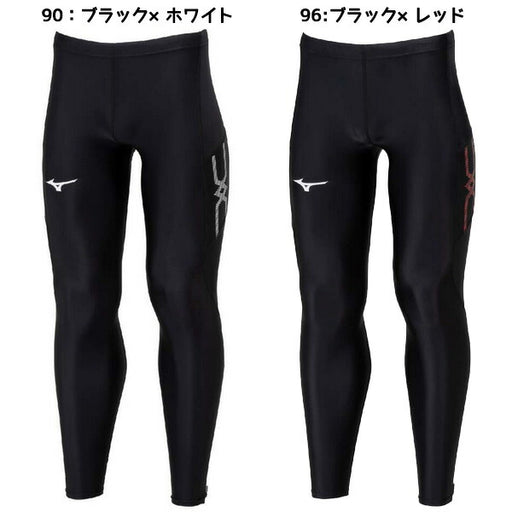 【ネコポス送料無料】ミズノMIZUNOメンズレディース陸上競技MCラインロングタイツストレッチタイツU2MBB552マラソンジョギングジムトレーニング
