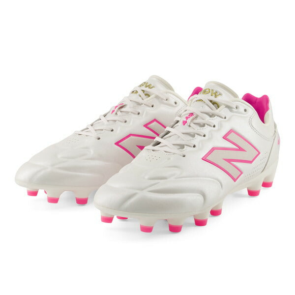 442EliteHG/AGV3ニューバランスNewBalanceU41H4T3-2Eホワイトピンクサッカースパイク