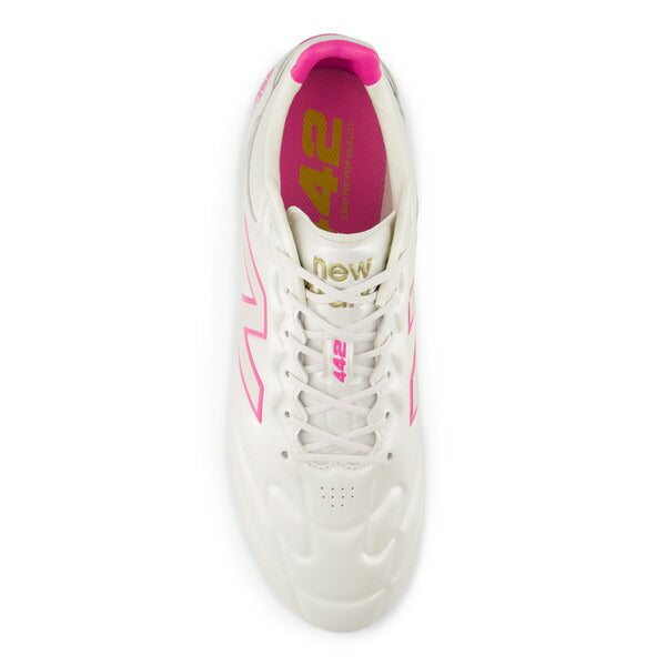 442EliteHG/AGV3ニューバランスNewBalanceU41H4T3-Dホワイトピンクサッカースパイク