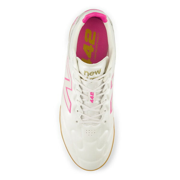 442EliteINV3DニューバランスNewBalanceU41I3K7Dホワイトピンクフットサルシューズインドア室内用