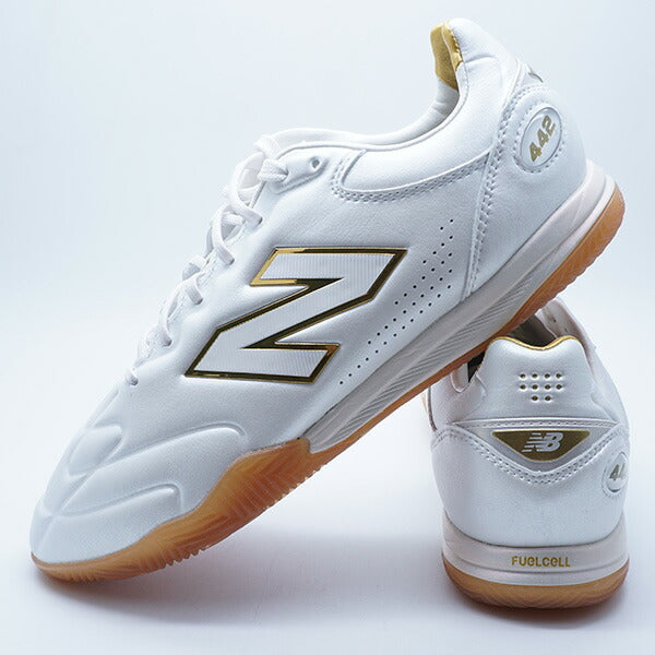 442ELITEIN2EニューバランスNewBalanceU41I6X02Eホワイトゴールドフットサルシューズインドア室内用