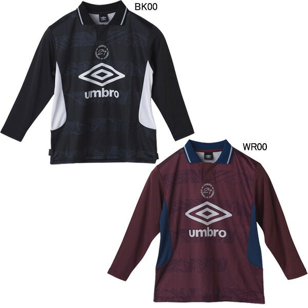 アンブロumbroジュニアTHETHIRDJRグラフィックPSUF4FLS50Jサッカーフットサルプラクティスシャツ長袖練習着子供用