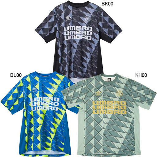 【ネコポス送料無料】アンブロumbroTHETHIRDbyUMBROグラフィックプラクティスシャツUF5SHS50Mサッカーフットサルプラシャツ半袖練習着メンズ