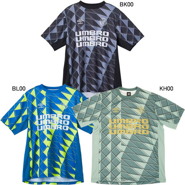 【ネコポス送料無料】アンブロumbroTHETHIRDbyUMBROグラフィックプラクティスシャツUF5SHS50Mサッカーフットサルプラシャツ半袖練習着メンズ