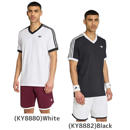 アディダスadidasテニスTシャツメンズ大人クラシックス半袖Tシャツ半袖ストレッチ練習US702
