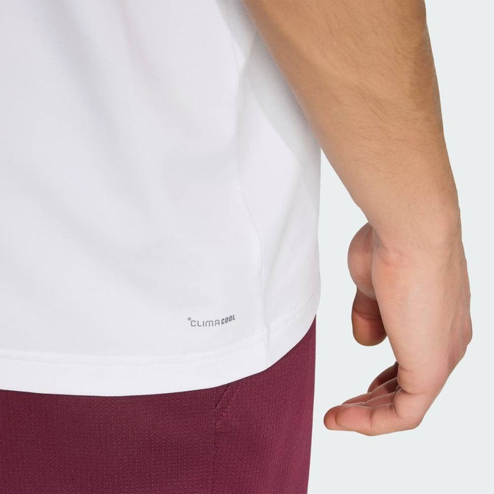 アディダスadidasテニスTシャツメンズ大人クラシックス半袖Tシャツ半袖ストレッチ練習US702