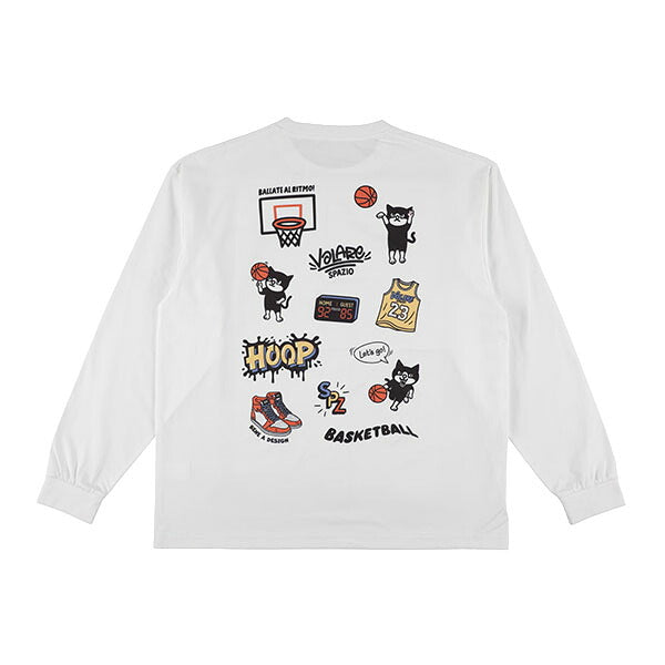 【ネコポス送料無料】スパッツィオSpazioJr.バスケマルチOVSロングTシャツバスケットボールジュニアシャツVB-0010