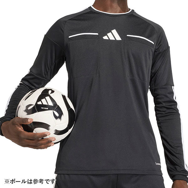 アディダスadidasレフェリージャージ長袖VE081-KF6643サッカー審判用シャツブラックメンズ