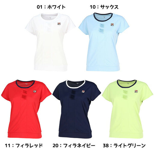 【ショップ限定エントリーでさらに+9倍】フィラFILAテニスレディースゲームシャツTシャツ半袖シャツテニスウェアスポーツウェアVL2820