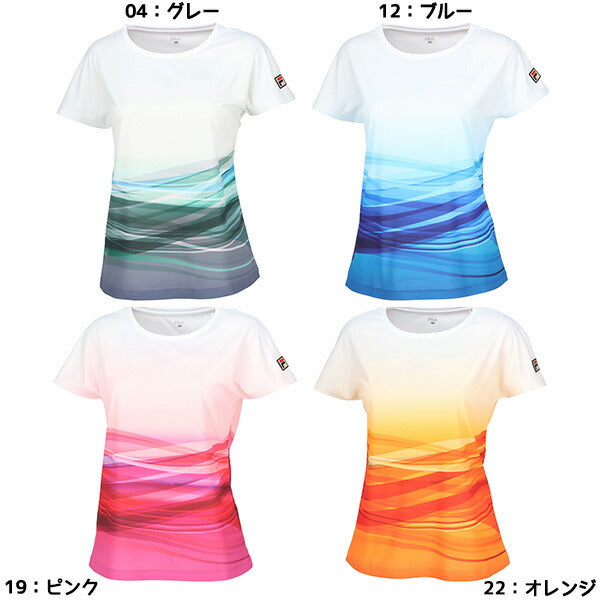 【ネコポス送料無料】フィラFILAレディーステニスウェアゲームシャツTシャツ半袖VL2832