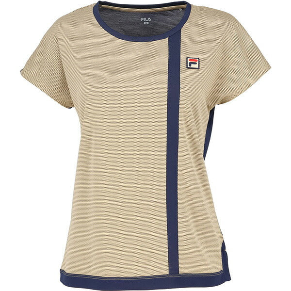 【ショップ限定エントリーでさらに+9倍】フィラFILAレディーステニスウェアシャツVL2920ドットＴシャツゲームシャツ半袖