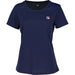 【ショップ限定エントリーでさらに+9倍】フィラFILAレディーステニスウェアシャツVL2953バックプリントTシャツグラフィック半袖