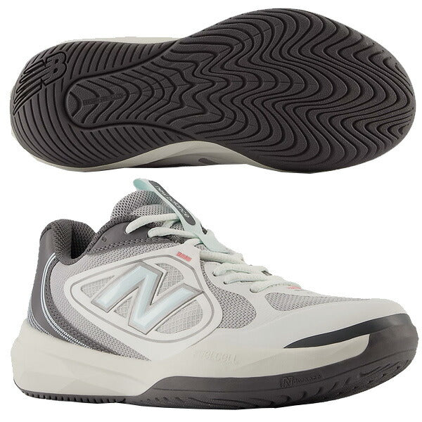 ニューバランスNewBalanceレディーステニスシューズFuelCell796v5オールコート用ホワイトW79676K