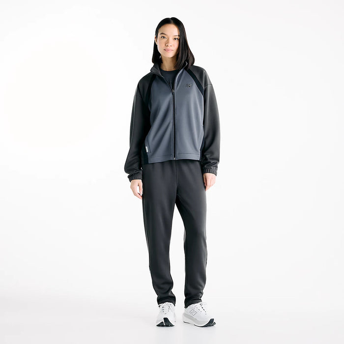 ニューバランスNEWBALANCEトラックジャケットニットトラックジャケットレディース大人吸湿速乾保温ダブルニットリラックスフィットWJ62Z29U-MGT
