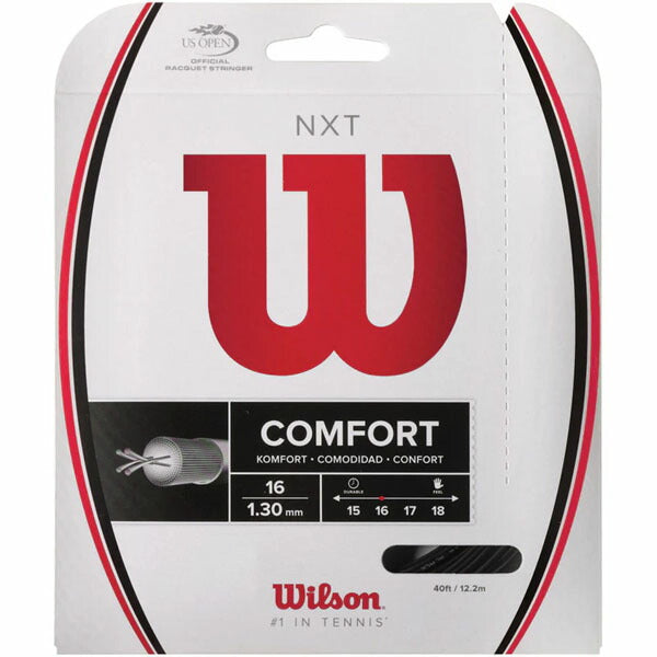【ネコポス対応可】ウィルソンWILSONNXTBLACK16硬式テニスガットWRZ942800