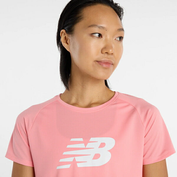 【ネコポス対応可】ニューバランスNewBalanceロゴTシャツレディース半袖シャツWT61V85C-AA6