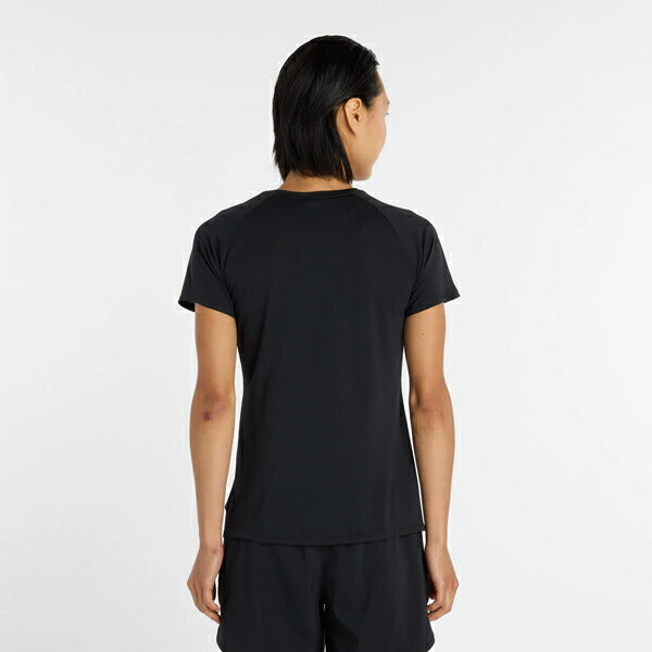 【ネコポス対応可】ニューバランスNewBalanceロゴTシャツレディース半袖シャツWT61V85C-BK