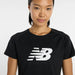 【ネコポス対応可】ニューバランスNewBalanceロゴTシャツレディース半袖シャツWT61V85C-BK