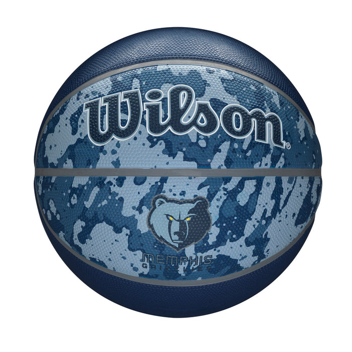 【ショップ限定エントリーでさらに+9倍】ウィルソンWilsonゴムボール7号NBATEAMTIEDYEバスケットボールラバー7号メンフィス・グリズリーズ7号WTB1500XBMEM